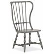 Bowery Hill Dining Room Spindle Back Side Chair in Timeworn Gray