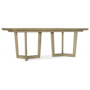 Bowery Hill 118&quot Extendable Rectangle Dining Table in Driftwood Finish