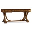 Bowery Hill 3 Drawer Writing Desk with Keyboard Drawer in Medium Wood