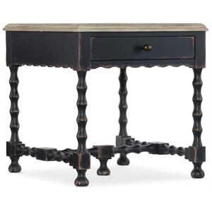 Bowery Hill Rectangular Living Room End Table in Timeworn Gray