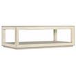 Bowery Hill Rectangle Cocktail Table with Casters in Pebble and Taupe