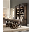 Bowery Hill 3 Drawer Home Office Writing Desk in Rustic Walnut Brown