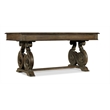 Bowery Hill 3 Drawer Home Office Writing Desk in Rustic Walnut Brown