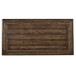 Bowery Hill 3 Drawer Home Office Writing Desk in Rustic Walnut Brown