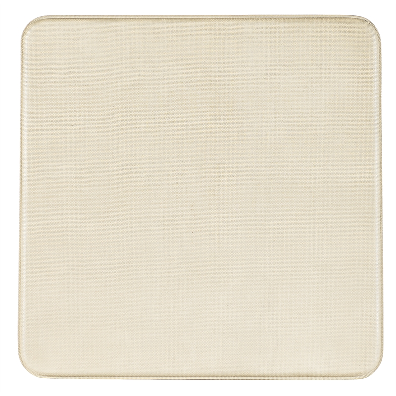 Bowery Hill Square Raffia Wrapped End Table in Cream Flax Finish