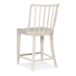 Bowery Hill Spindle Back Beech Counter Chair in Whitewashed Surf