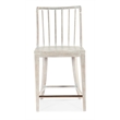 Bowery Hill Spindle Back Beech Counter Chair in Whitewashed Surf