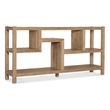 Bowery Hill Pecky Hickory Console Table with 6 Open Storage Areas