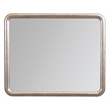 Bowery Hill Rectangle Bedroom Mirror with Silver Leaf Resin Frame