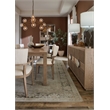 Bowery Hill 4 Door Cane Front Dining Credenza with Marble Inset Top