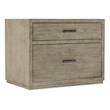Bowery Hill 2 Drawer Home Office Lateral File in Smoked Gray Finish