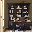 Bowery Hill 12 Shelf Bookcase with Bottom Storage in Black Finish