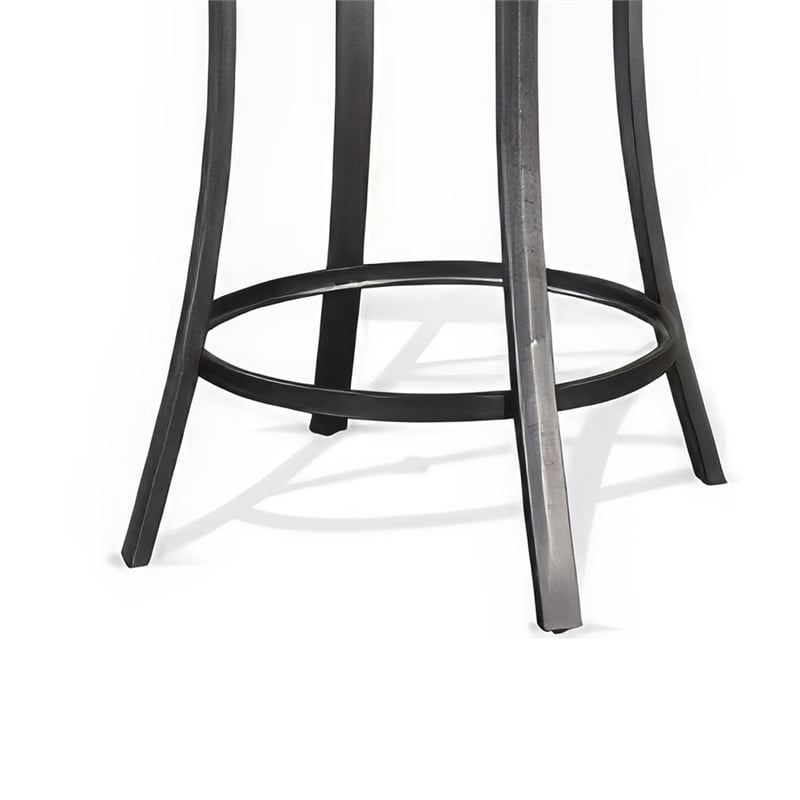 Bowery Hill Round Bar Height Table 42 in Mahogany Wood in Brown