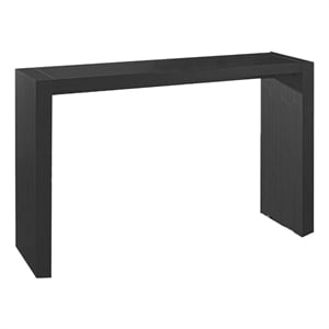 Bowery Hill Bar Height Table in Wenge Brown with Oak Veneer Finish