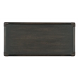 Bowery Hill Contemporary Rattan Wood Chest in Black Sand Finish