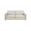 Bowery Hill Sofa Beige Polyester Upholstery Solid Wood Frame 81 Inch
