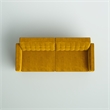 Bowery Hill Pin Tufted Transitional Convertible Futon in Mustard Velvet