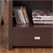 Bowery Hill Open Shelf End Table in Contemporary Walnut Finish