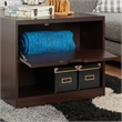 Bowery Hill Modern Wood Storage Coffee Table in Walnut Finish