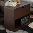 Bowery Hill Modern Wood Storage Coffee Table in Walnut Finish