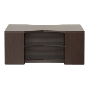 Bowery Hill Modern Wood Storage Coffee Table in Walnut Finish
