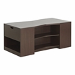 Bowery Hill Modern Wood Storage Coffee Table in Walnut Finish