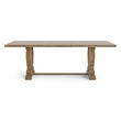 Bowery Hill Rustic Solid Wood Dining Table in Natural Tone Finish