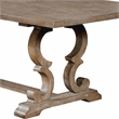 Bowery Hill Rustic Solid Wood Dining Table in Natural Tone Finish