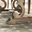 Bowery Hill Rustic Solid Wood Dining Table in Natural Tone Finish