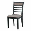 Bowery Hill Weathered Gray 5-Piece Rustic Dining Set with Ladder Chairs