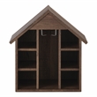 Bowery Hill Rustic Wood 6-Bottle Wine Rack in Reclaimed Oak