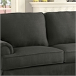Bowery Hill Transitional Fabric Right Facing Sectional in Gray