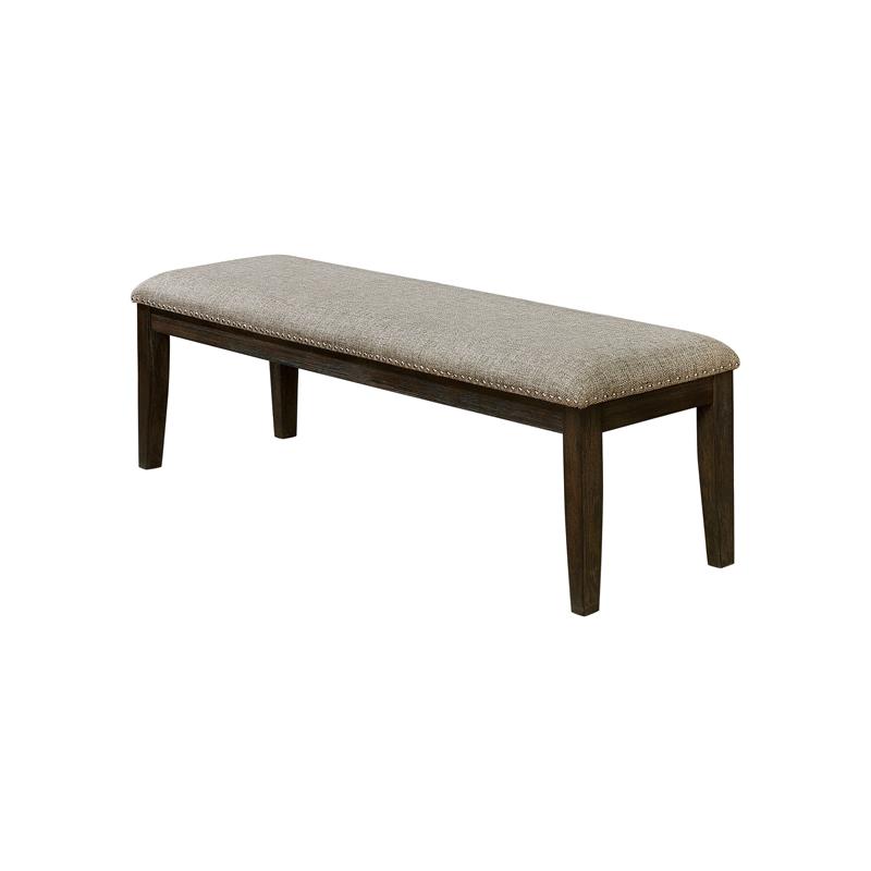 Bowery Hill 6-Piece Solid Wood Dining Table Set in Espresso Finish