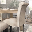 Bowery Hill Rustic 5-Piece Wood Dining Table Set in Ivory Finish
