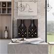 Bowery Hill 8-Bottle Wall-Mounted Wine Rack in Wenge