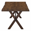 Bowery Hill Transitional Solid Wood Coffee Table in Walnut Finish