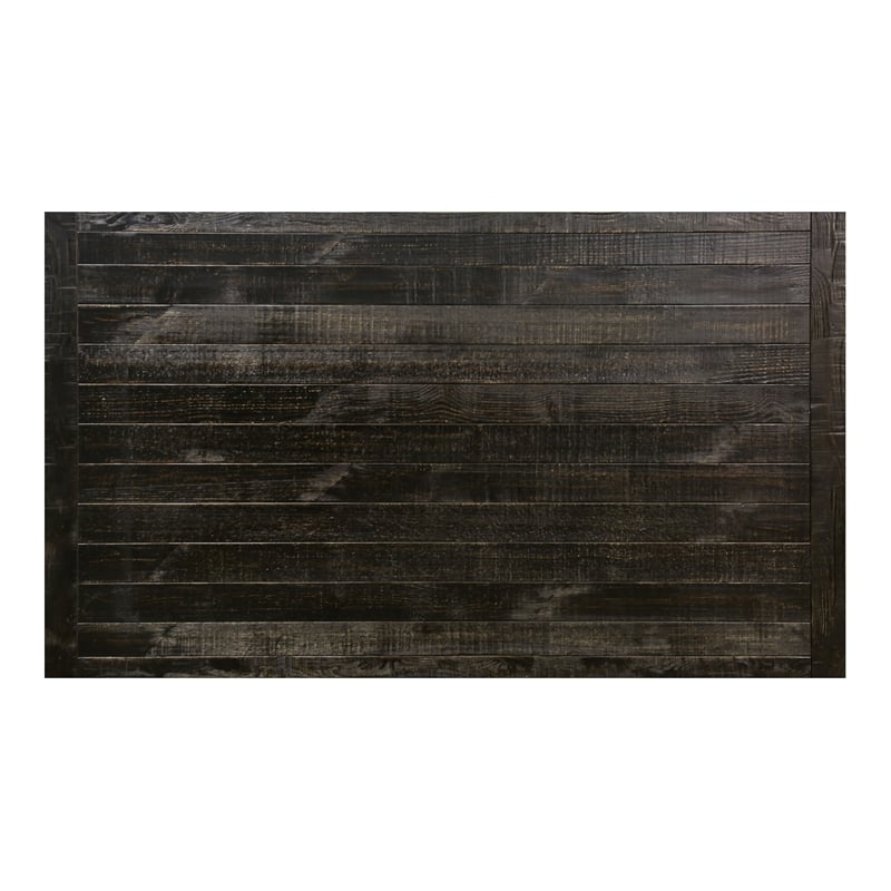 Bowery Hill Rustic Wood 7-Piece Dining Table Set in Gray