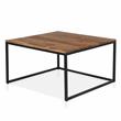 Bowery Hill Rustic Wood 2-Piece Nesting Table Set in Natural Oak