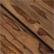 Bowery Hill Rustic Wood 2-Piece Nesting Table Set in Natural Oak