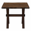 Bowery Hill Solid Wood End Table with Walnut Live Edge Design