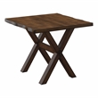 Bowery Hill Solid Wood End Table with Walnut Live Edge Design
