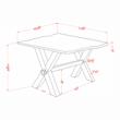 Bowery Hill Solid Wood End Table with Walnut Live Edge Design