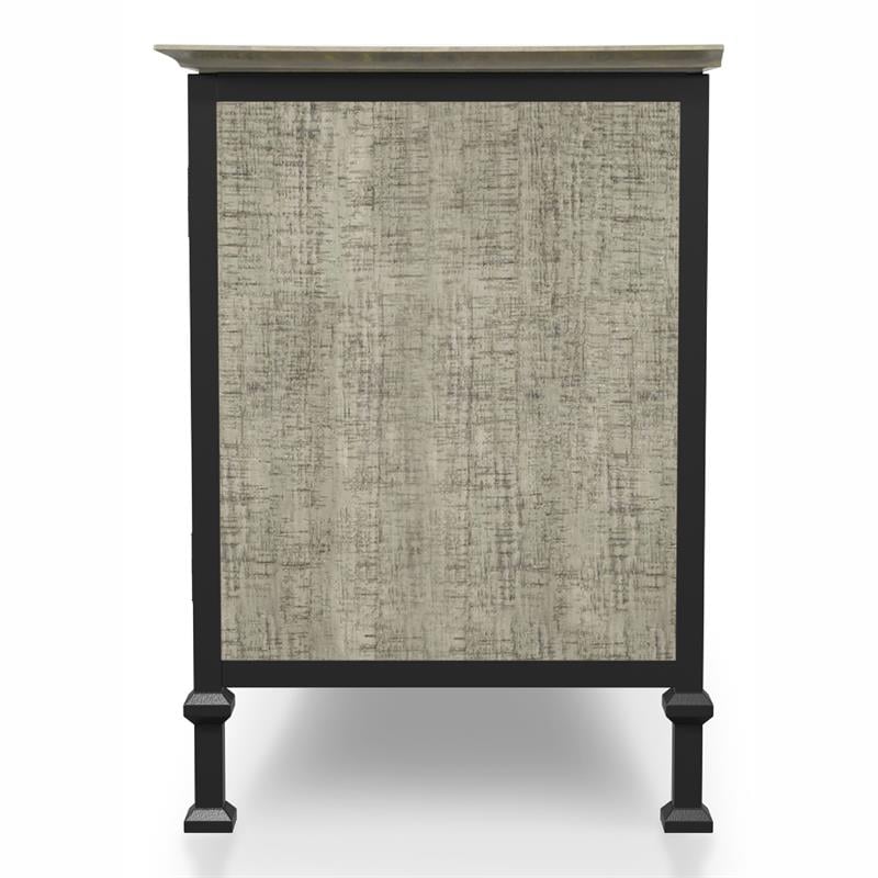 Bowery Hill 60-Inch Industrial Wood TV Stand in Gray