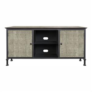 Bowery Hill 60-Inch Industrial Wood TV Stand in Gray