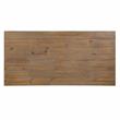 Bowery Hill Rustic Solid Wood Trestle Dining Table in Natural Tone