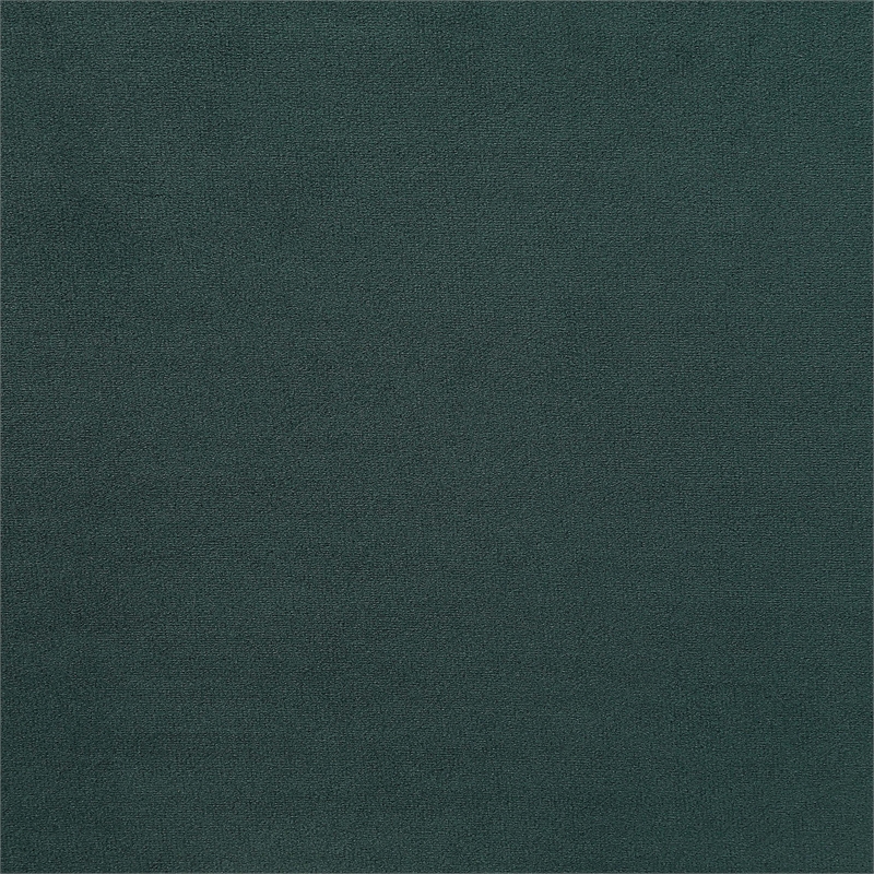 Bowery Hill Full Storage Bed with Drawers in Dark Green Upholstery
