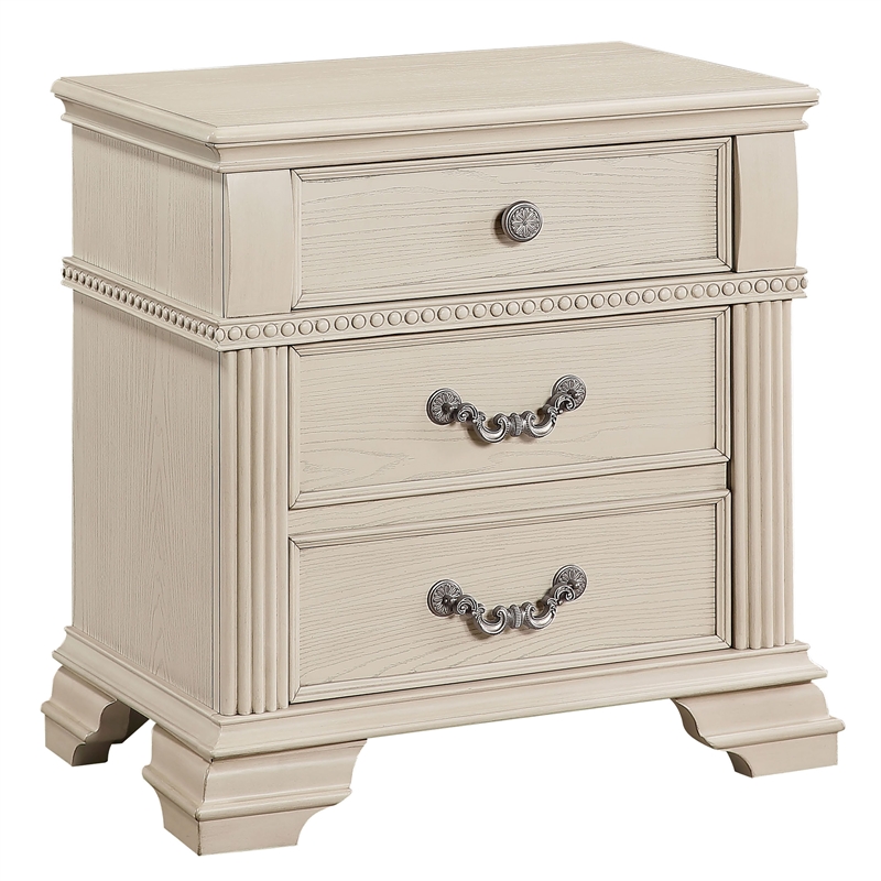 Bowery Hill 5-Piece Queen Bedroom Set in Antique White Finish