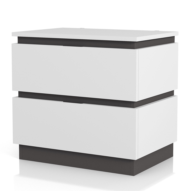 Bowery Hill 6pc White Wood King Bedroom Set with Underbed Storage