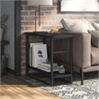 Bowery Hill Transitional Navy Wood End Table with Open Shelf