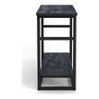 Bowery Hill Transitional Navy Wood End Table with Open Shelf